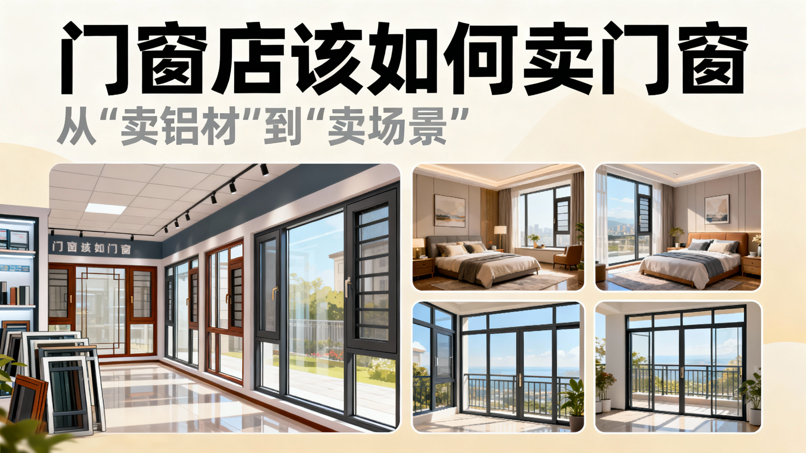門窗店該如何賣門窗：從“賣鋁材”到“賣場景”