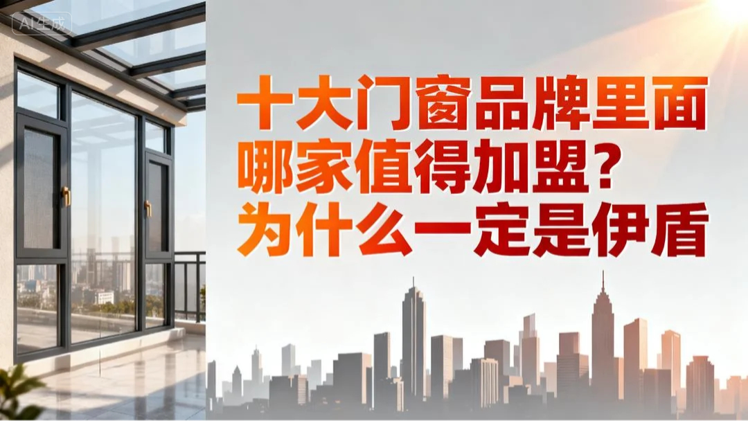 十大門窗品牌里面哪家值得加盟？為什么一定要選伊盾！